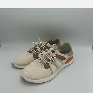 OluKai Cream and Tan Athletic Shoes
